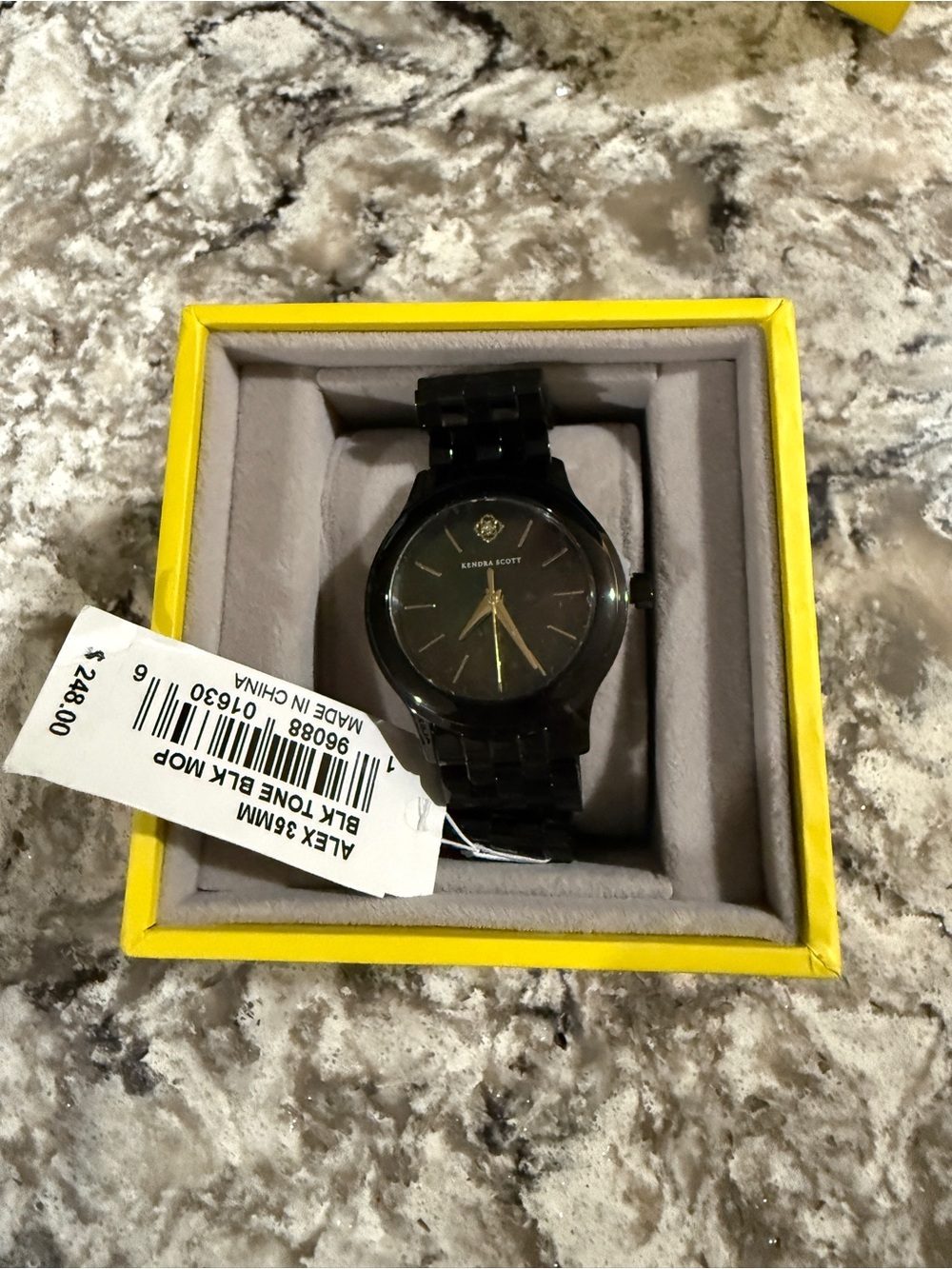 Kendra Scott Black Tone Women’s Watch with Gold Accents